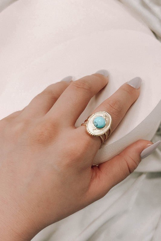 Nata Adjustable Ring | Gold - Robbi & Angel