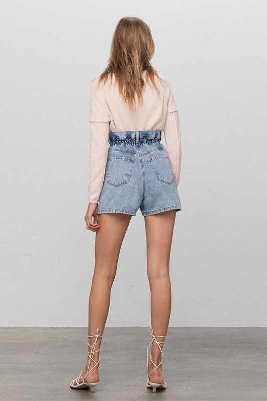 HIGH WAIST ELASTIC BANDED SHORTS - Robbi & Angel