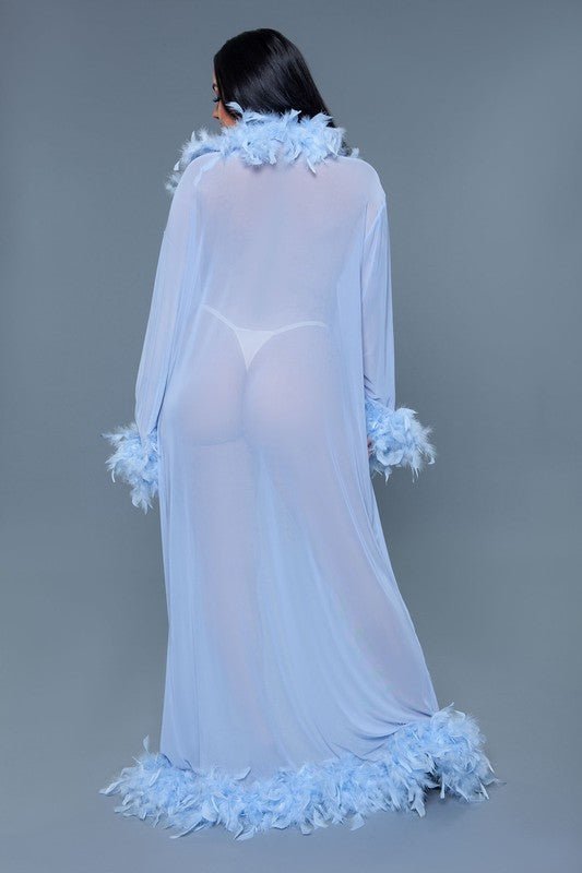 Glamour Boa Feather Trim Robe - Robbi & Angel