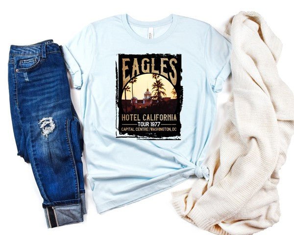 Eagles Hotel California Music Fest Tee - Robbi & Angel