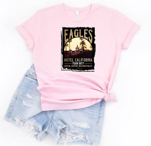 Eagles Hotel California Music Fest Tee - Robbi & Angel