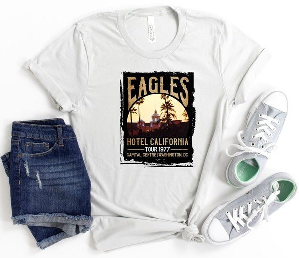 Eagles Hotel California Music Fest Tee - Robbi & Angel