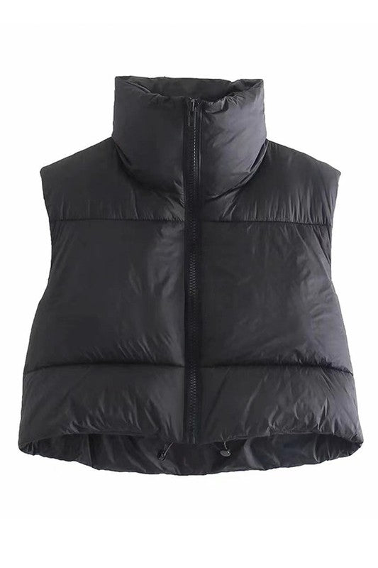Cropped puffer vest - Robbi & Angel