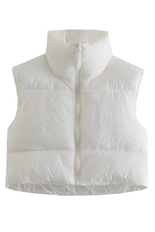 Cropped puffer vest - Robbi & Angel