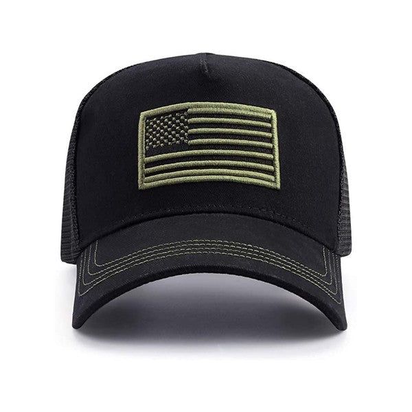 American Flag Unisex Trucker Hat - Robbi & Angel