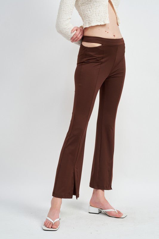 HIGH WAISTED SPLIT HEM PANTS - Robbi & Angel