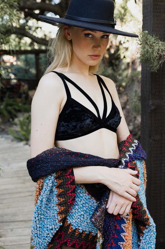 Crushed Velvet Bralette - Robbi & Angel