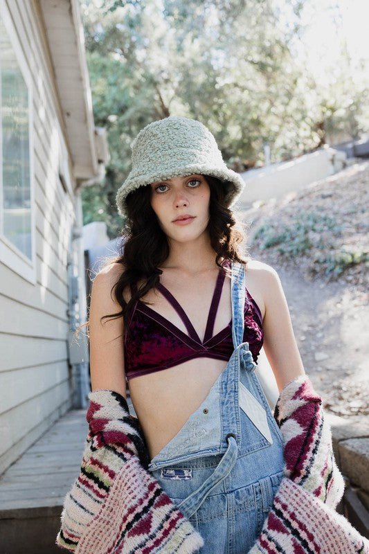 Crushed Velvet Bralette - Robbi & Angel