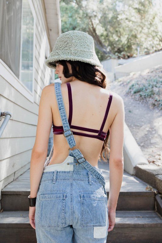 Crushed Velvet Bralette - Robbi & Angel
