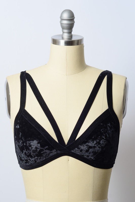 Crushed Velvet Bralette - Robbi & Angel