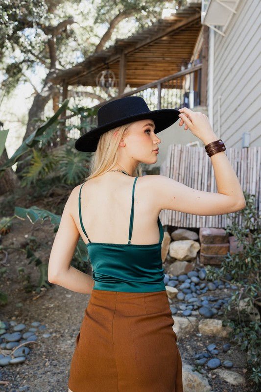 Longline Satin Top - Robbi & Angel