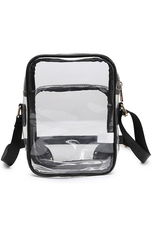 See Thru Multi Compartment Crossbody Bag - Robbi & Angel