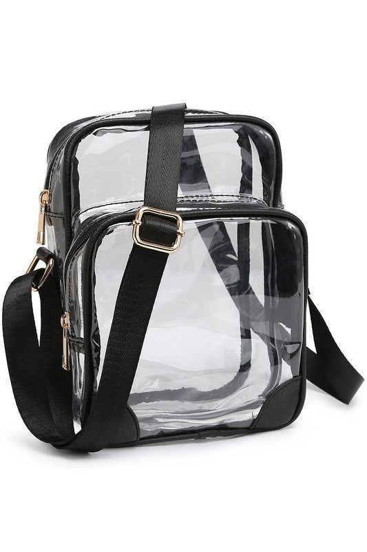 See Thru Multi Compartment Crossbody Bag - Robbi & Angel