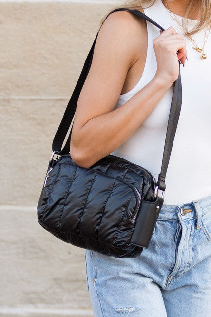River Metallic Puffer Crossbody - Robbi & Angel