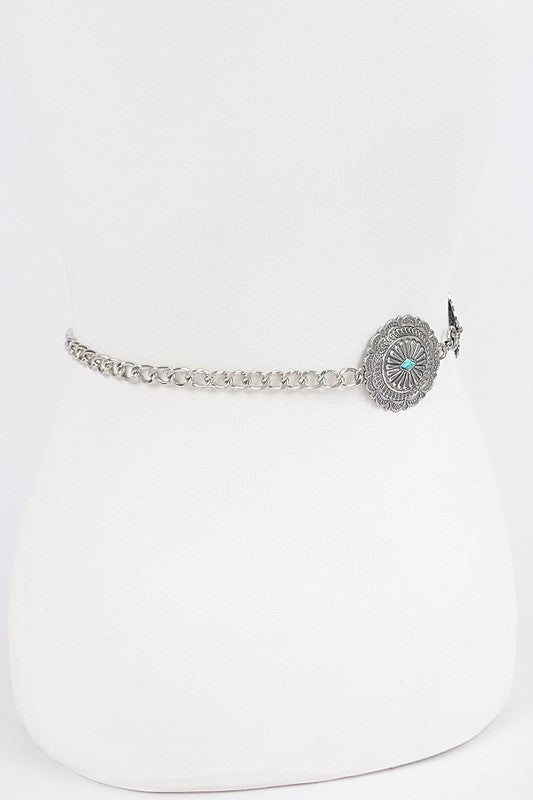 Western Concho Chain Belt - Robbi & Angel