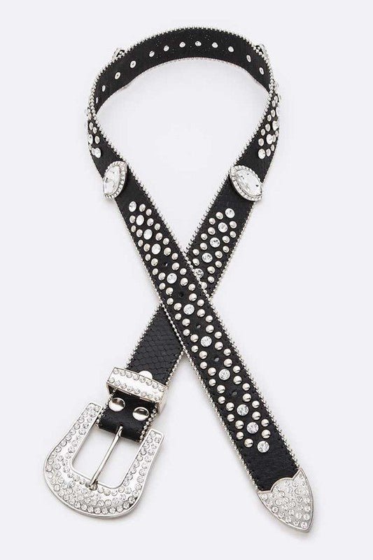 Crystal Almond Concho Western Belt - Robbi & Angel