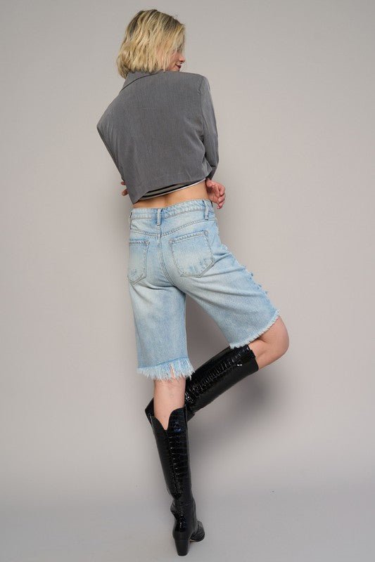 HIGH WAIST BERMUDA SHORTS - Robbi & Angel