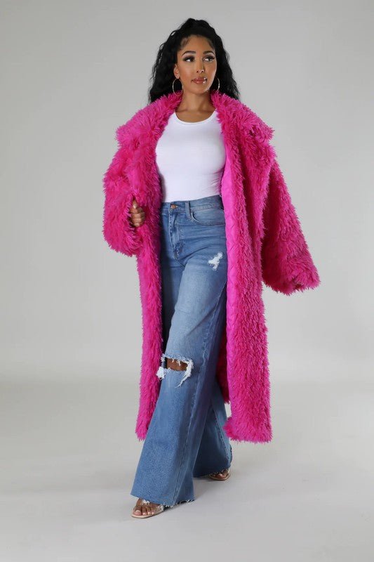 ATHINA Fuzzy Fur Winter Heavy Jacket - Robbi & Angel