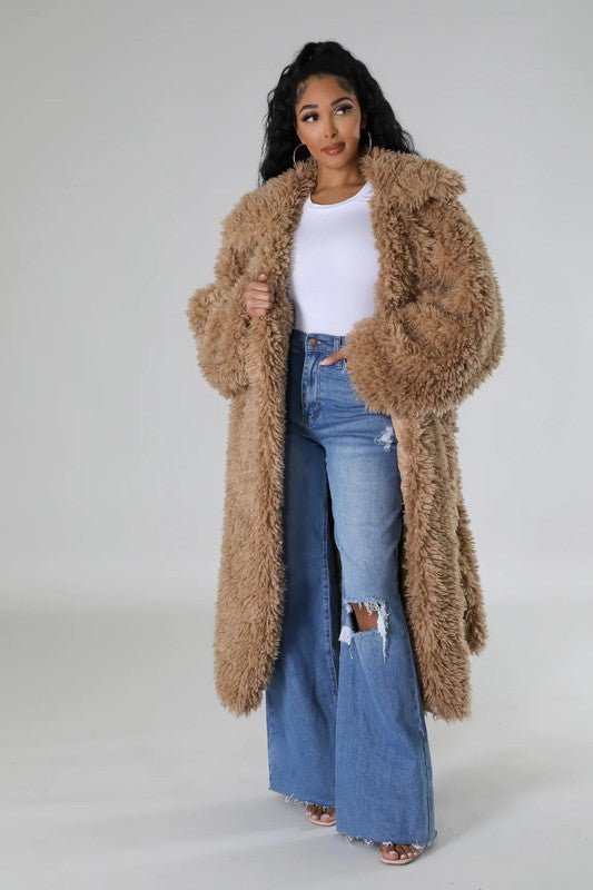 ATHINA Fuzzy Fur Winter Heavy Jacket - Robbi & Angel