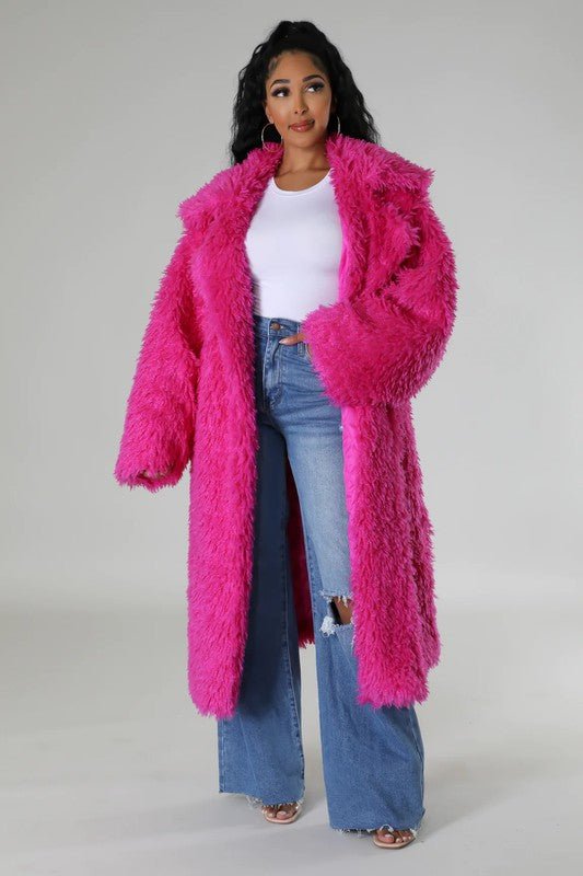 ATHINA Fuzzy Fur Winter Heavy Jacket - Robbi & Angel