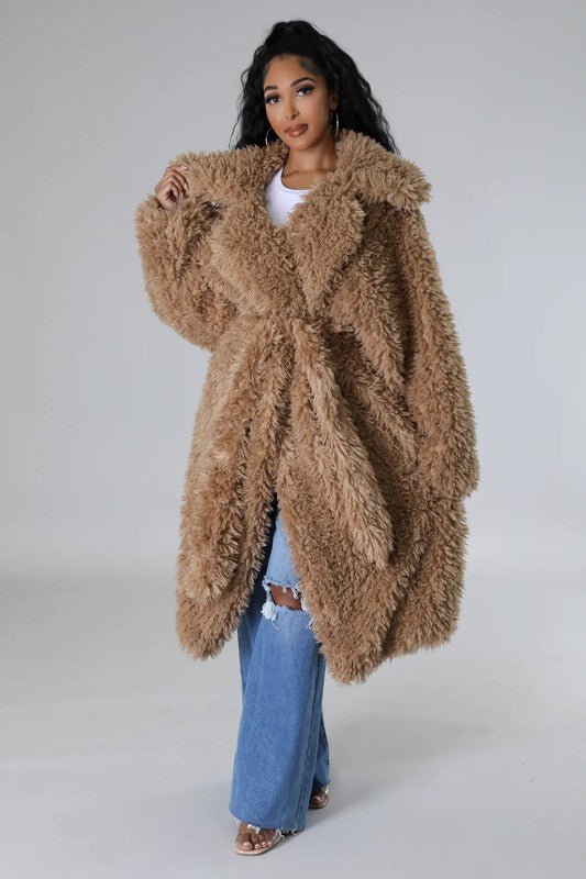 ATHINA Fuzzy Fur Winter Heavy Jacket - Robbi & Angel