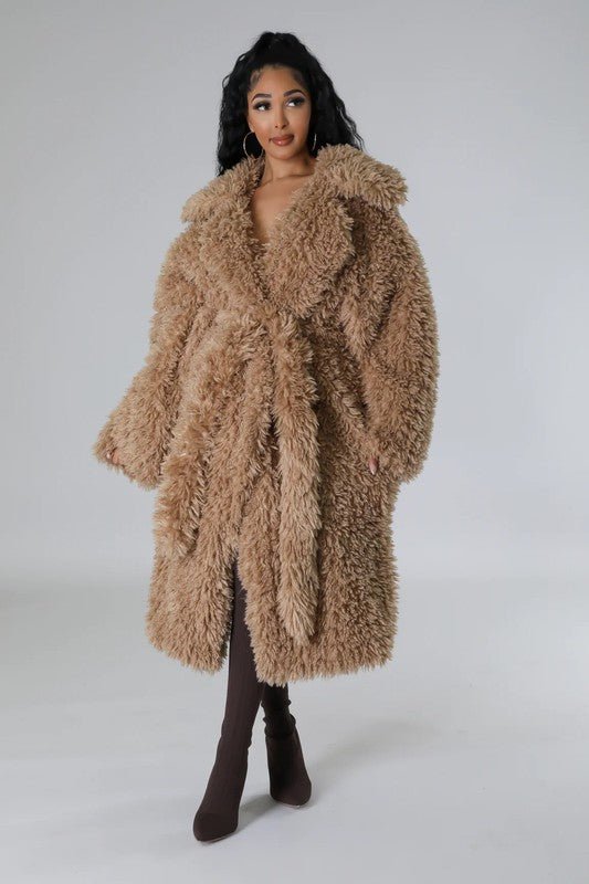 ATHINA Fuzzy Fur Winter Heavy Jacket - Robbi & Angel