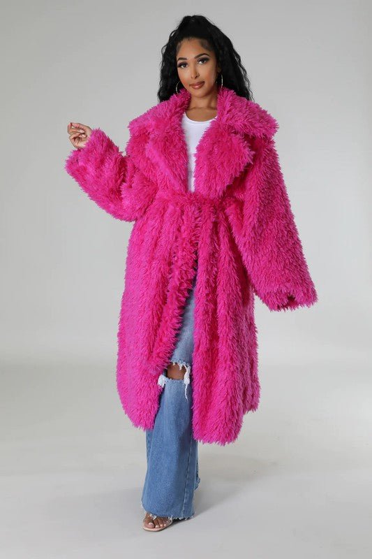 ATHINA Fuzzy Fur Winter Heavy Jacket - Robbi & Angel