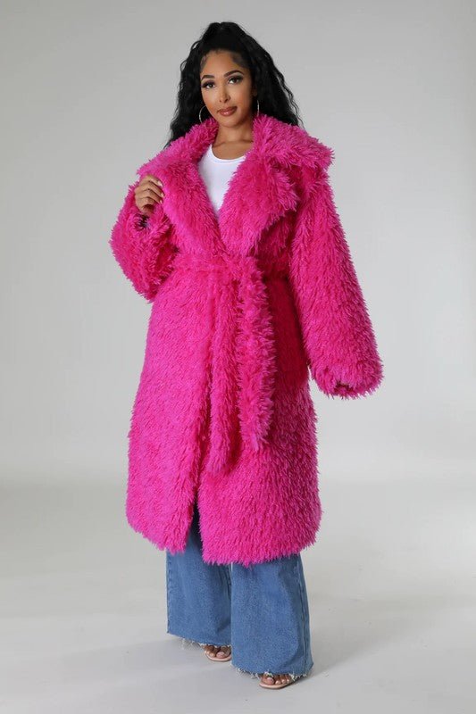 ATHINA Fuzzy Fur Winter Heavy Jacket - Robbi & Angel
