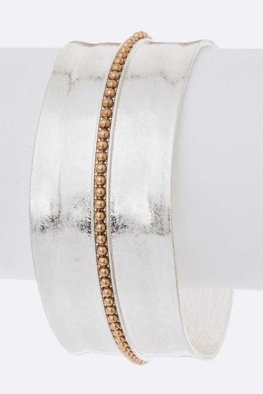 2 Tone Matte Finish Adjustable Open Cuff