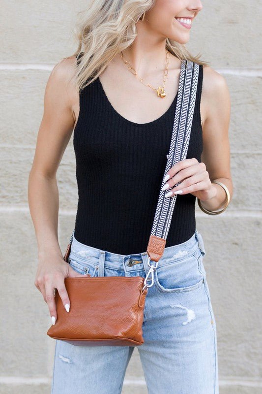 Aria Leather Compact Crossbody - Robbi & Angel