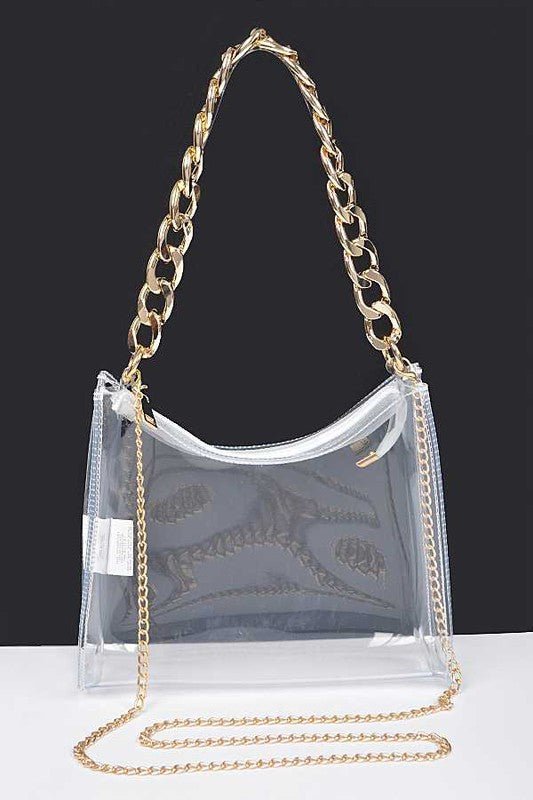 Chunky Chain Clear Transparent Stadium Bag