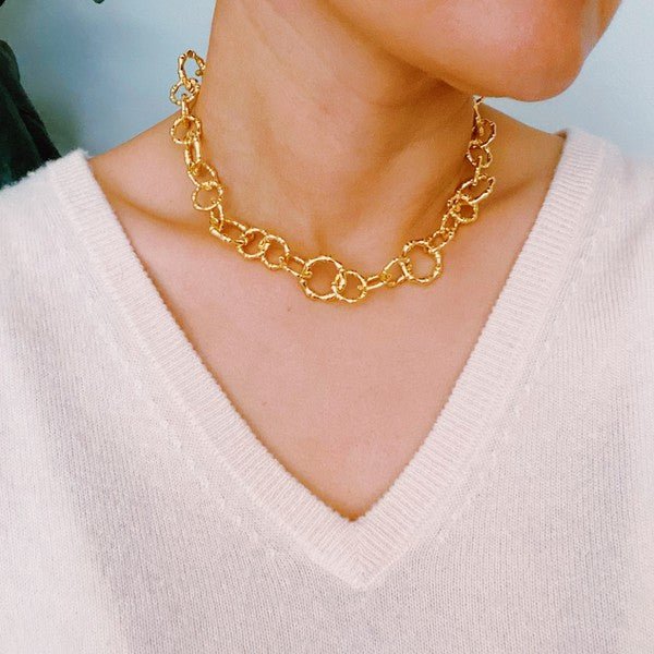 Artfully Linked Chain Necklace - Robbi & Angel