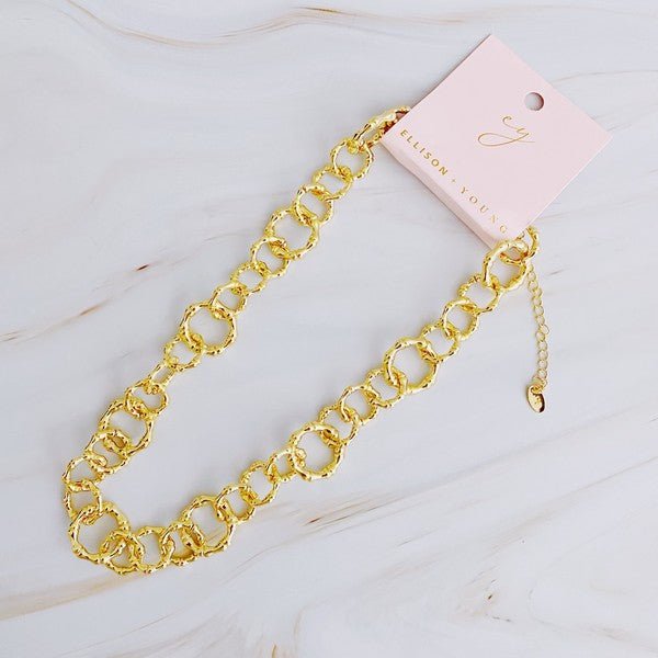 Artfully Linked Chain Necklace - Robbi & Angel