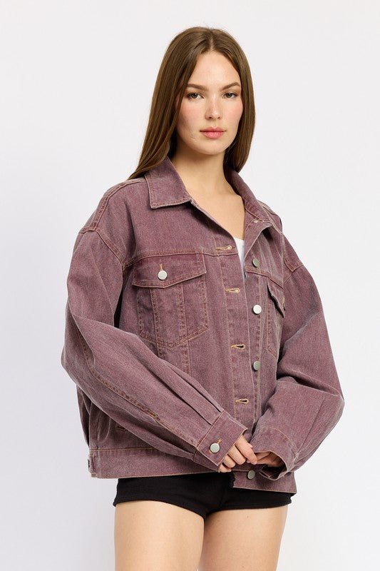 OVERSIZED DENIM SHIRT JACKET - Robbi & Angel