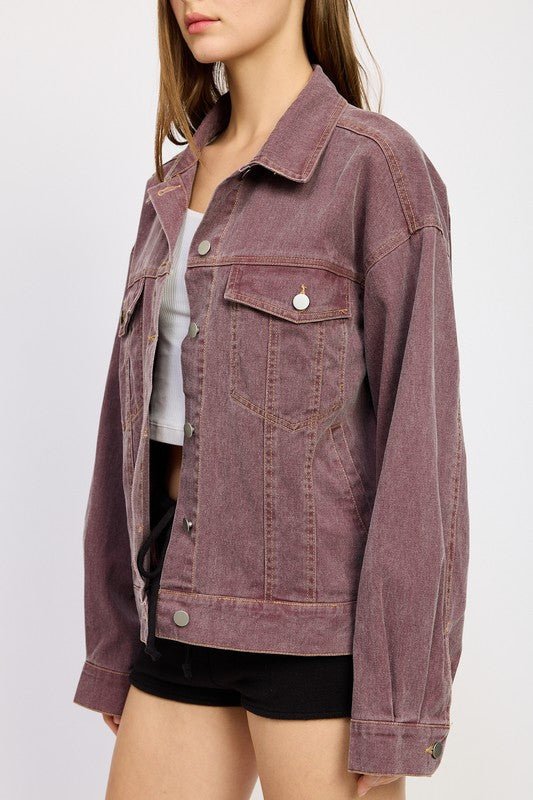 OVERSIZED DENIM SHIRT JACKET - Robbi & Angel