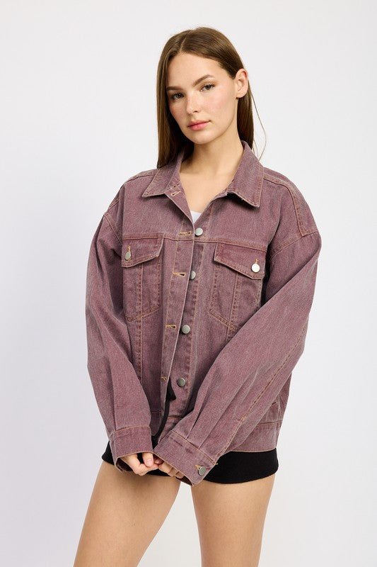 OVERSIZED DENIM SHIRT JACKET - Robbi & Angel