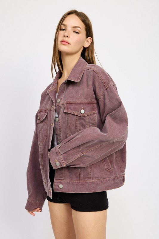OVERSIZED DENIM SHIRT JACKET - Robbi & Angel