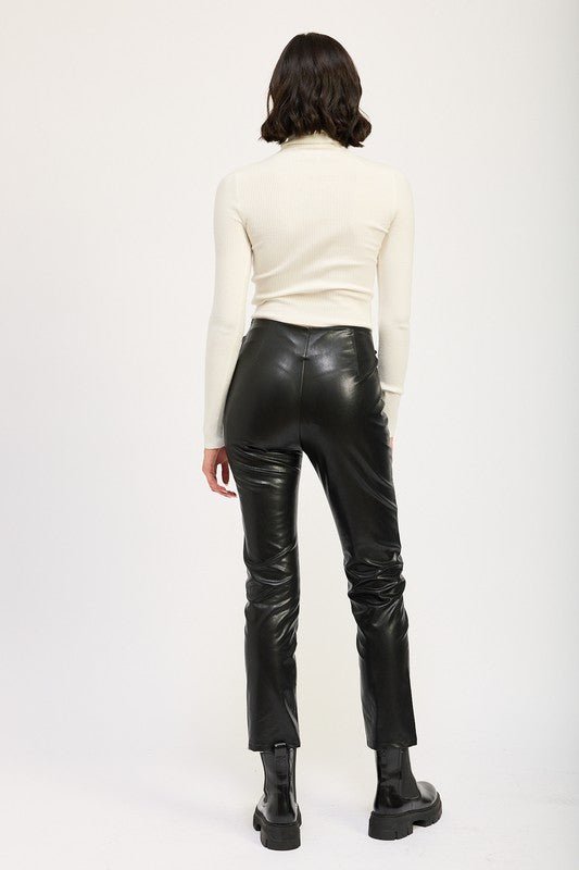 LACE UP LEATHER TROUSERS - Robbi & Angel