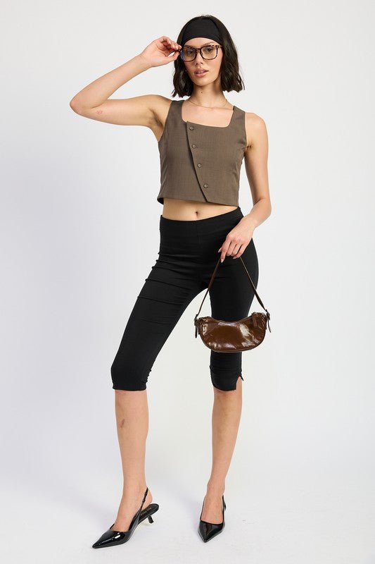 ASYMMETRICAL VEST TOP - Robbi & Angel