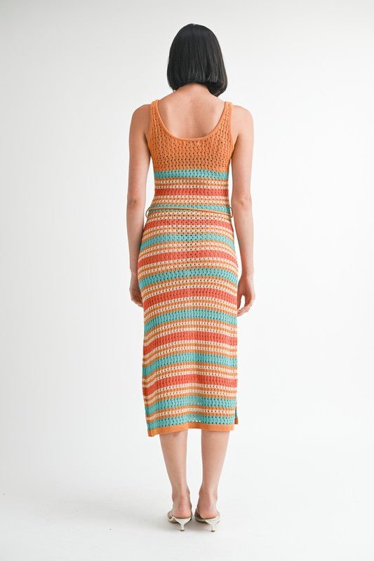 SCOOP NECK CROCHET MAXI DRESS - Robbi & Angel