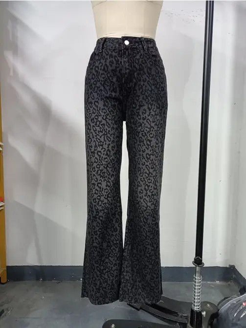 Leopard print high waist pants - Robbi & Angel