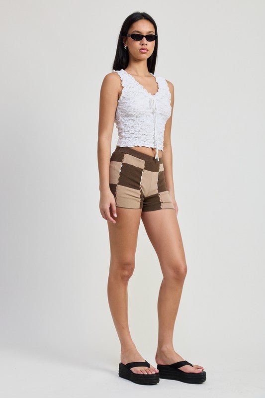 SLEEVELESS RUFFLE TOP - Robbi & Angel