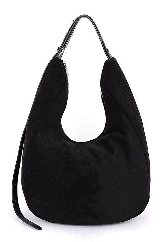 Faux Suede Oversize Shoulder Bag - Robbi & Angel