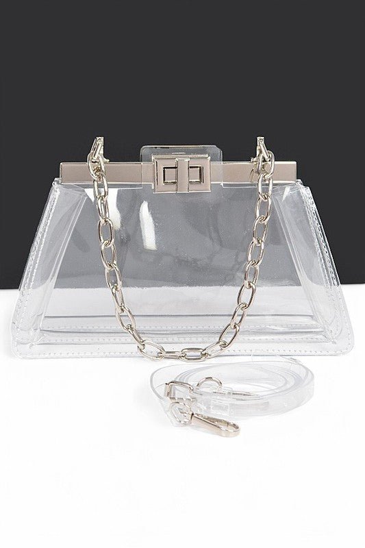Transparent Chain Handle Stadium Bag - Robbi & Angel