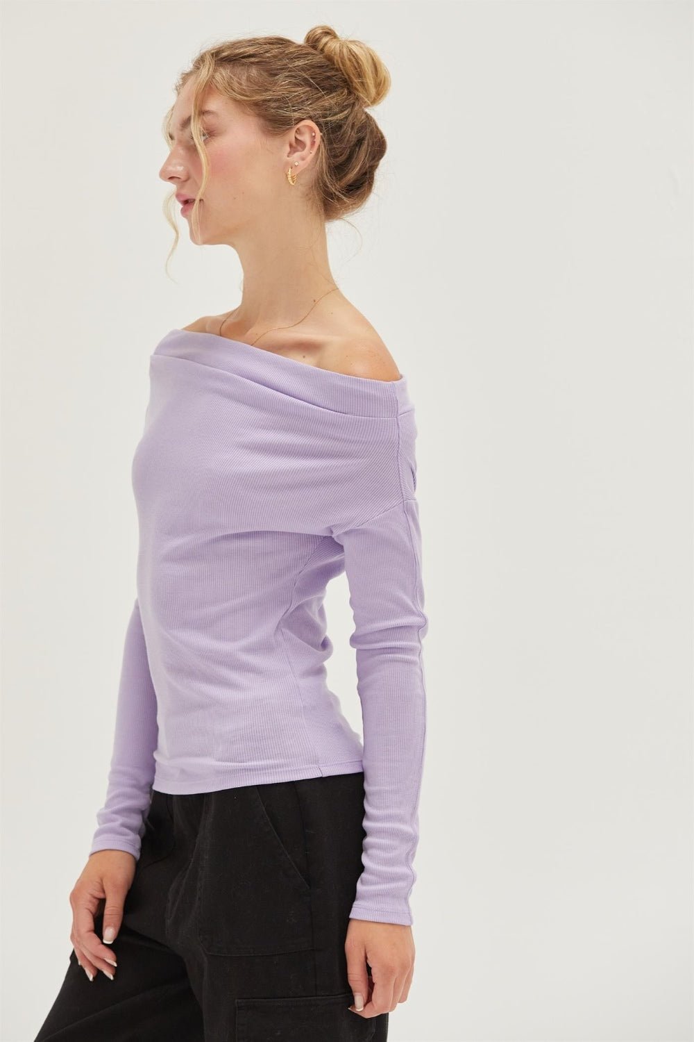 HYFVE Off Shoulder Ribbed Knit Top - Robbi & Angel