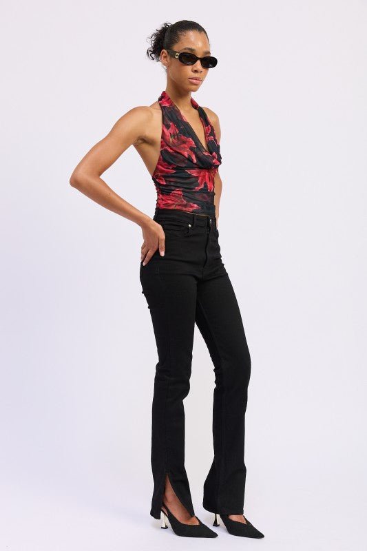 HALTER COWL NECK TOP - Robbi & Angel