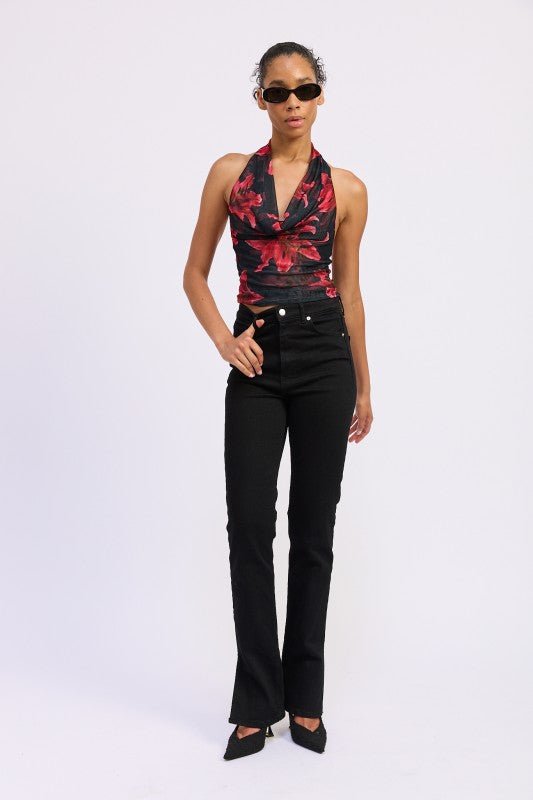 HALTER COWL NECK TOP - Robbi & Angel