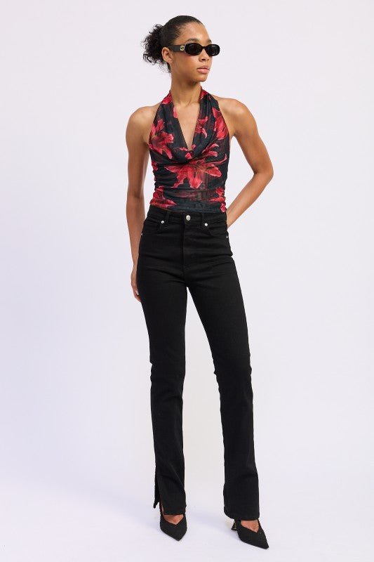 HALTER COWL NECK TOP - Robbi & Angel