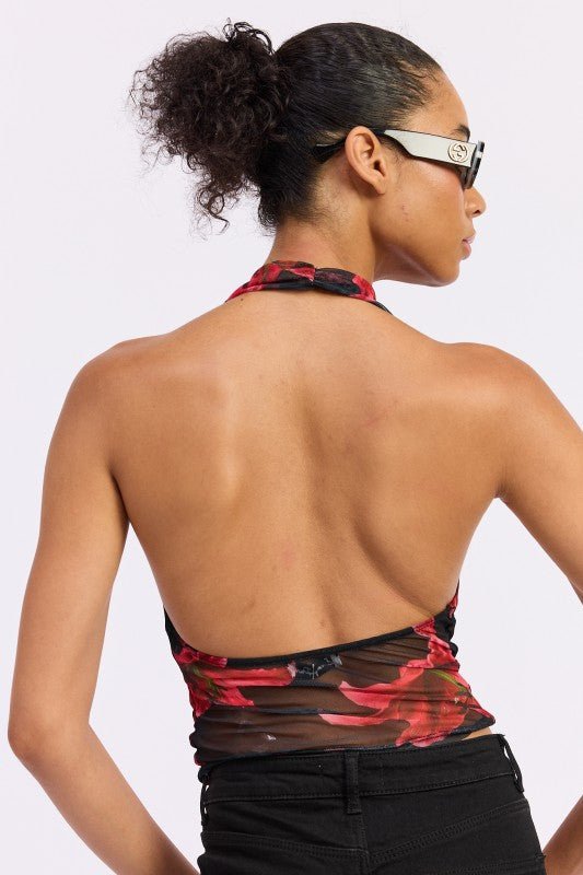 HALTER COWL NECK TOP - Robbi & Angel