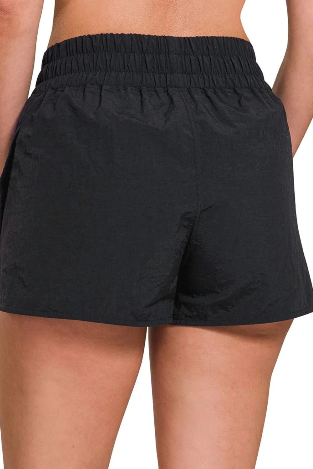 Windbreaker Smocked Waistband Running Shorts - Robbi & Angel
